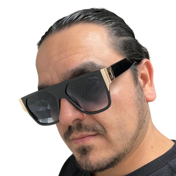 Men Sunglasses Fshion Designer Square Oversized Elegant Trendy Shades Lentes New - Picture 6 of 6